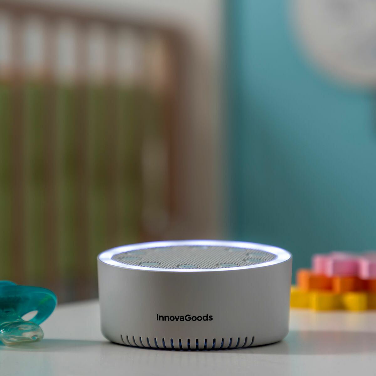 White Noise Sleep Machine Slewel InnovaGoods Rechargeable Sound Light-9