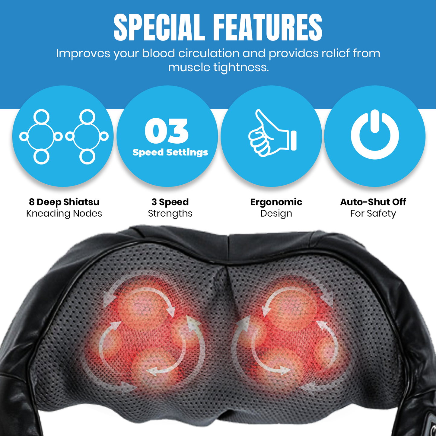 Ultimate Recovery Ritual – Shiatsu Back Massager & Heated Foot Spa Bundle-4