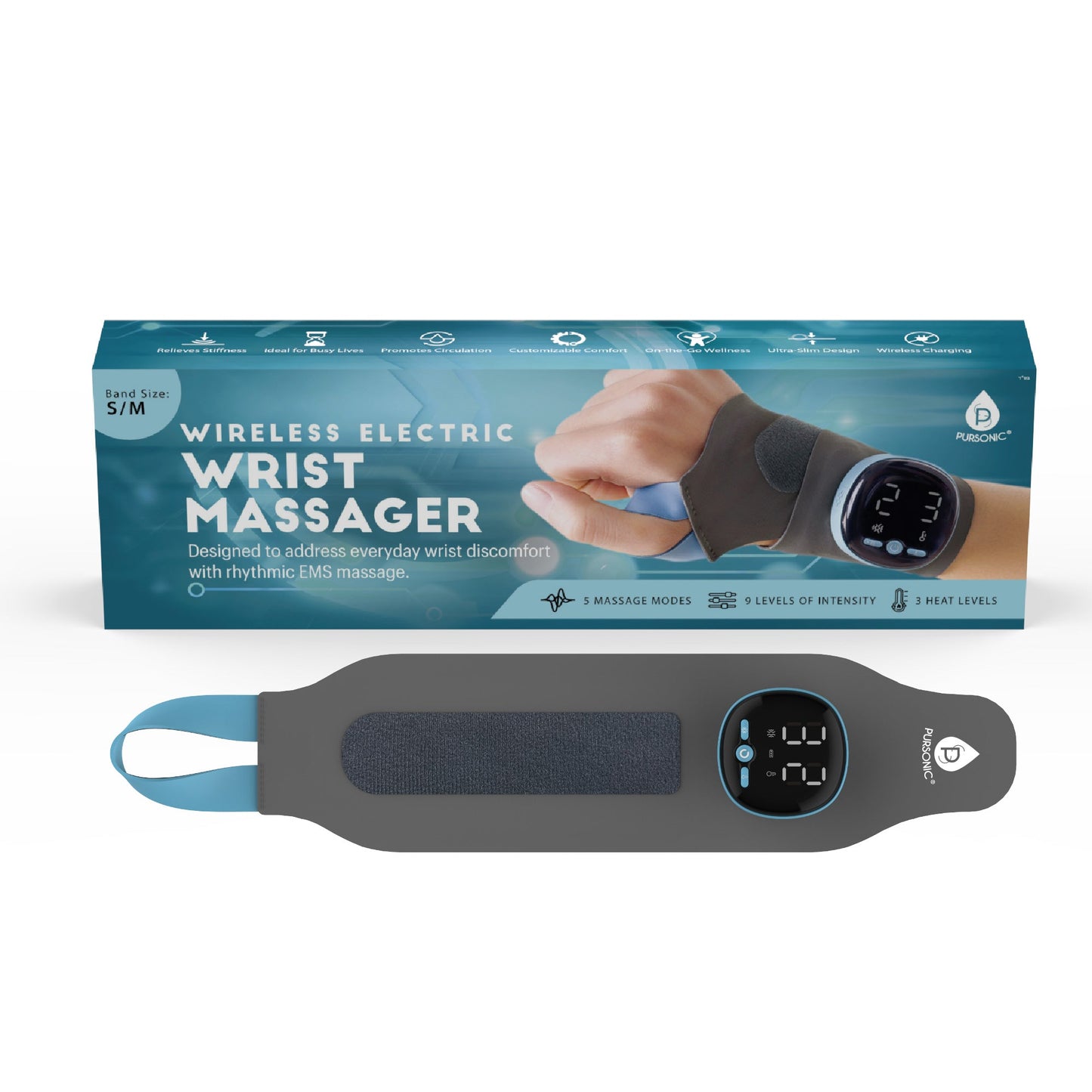 Electric EMS Wrist Massager | Adjustable Support for Daily Comfort