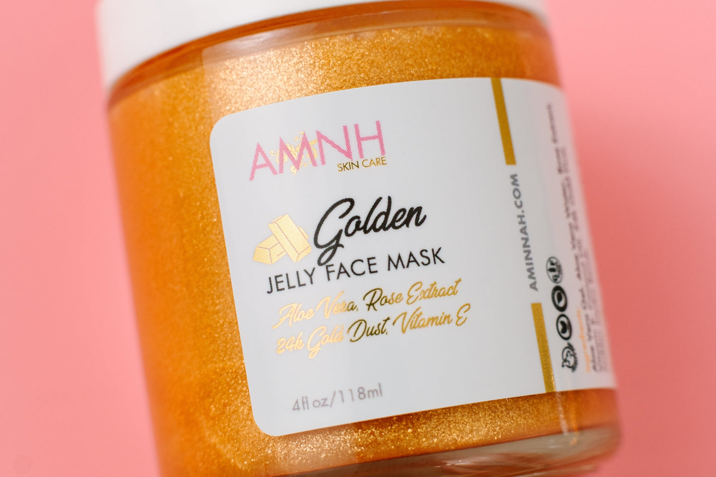 24K Gold Jelly Face Mask | Aloe Vera, Rose Extract & Vitamin E