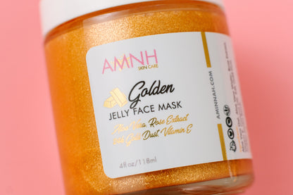 24K Gold Jelly Face Mask | Aloe Vera, Rose Extract & Vitamin E