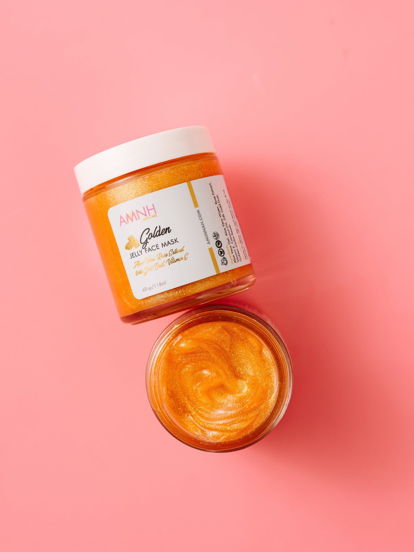 24K Gold Jelly Face Mask | Aloe Vera, Rose Extract & Vitamin E