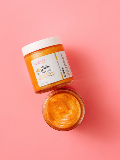 24K Gold Jelly Face Mask | Aloe Vera, Rose Extract & Vitamin E