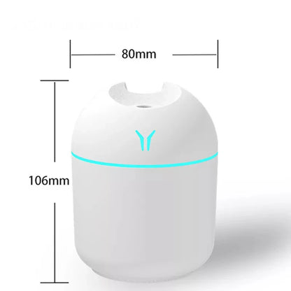 250ML Mini Aroma Oil Diffuser Humidifier with LED Night Lamp USB Portable