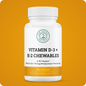 Vitamin D3 + K2 (Menaquinone-7) Chewable Tabs