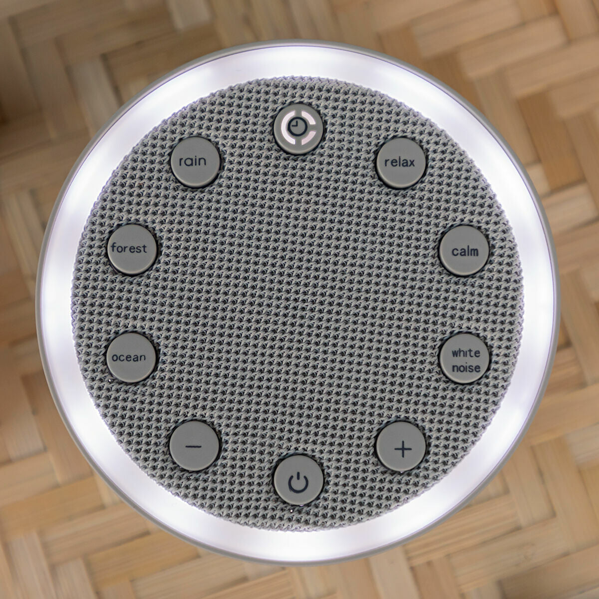 White Noise Sleep Machine Slewel InnovaGoods Rechargeable Sound Light-10