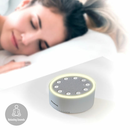 White Noise Sleep Machine Slewel InnovaGoods Rechargeable Sound Light-5