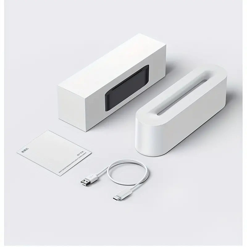 Mini USB Color-Changing Flame Aroma Diffuser Cool Mist Humidifier White-1