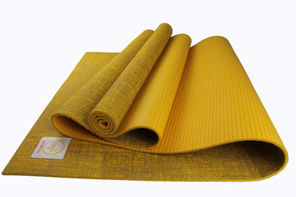 Maji Sports Jute Premium Eco Yoga Mat & Foot Massager | Natural Jute + PER