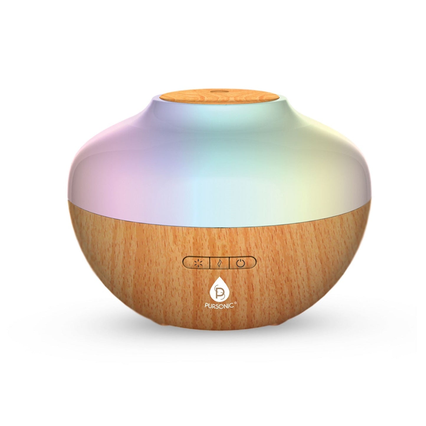 Pursonic Ultrasonic Aromatherapy Diffuser with 7-Color LED & Auto Shutoff – 10 oz