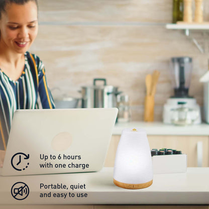 Pursonic Aromatherapy Essentials Bundle | USB Diffuser, 3 Essential Oils & Lavender Mist