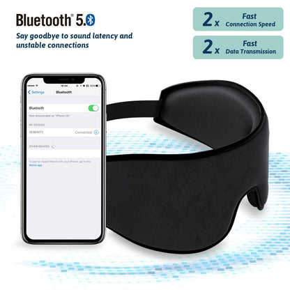SERENITY Wireless Sleep Mask Headphones | Bluetooth 5.0 Eye Mask-3