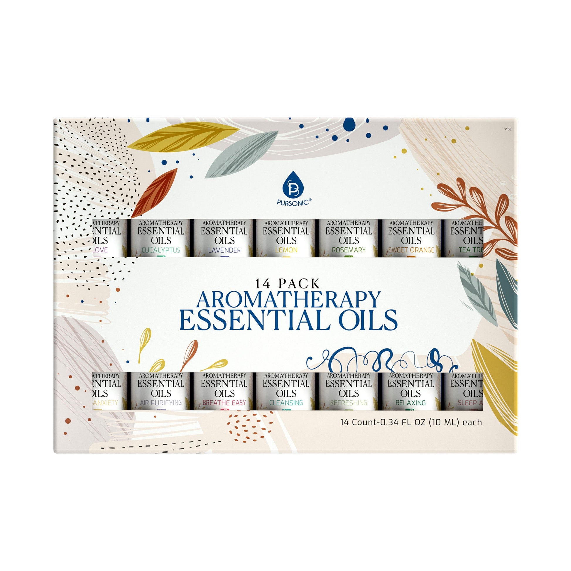 14 Pack Aromatherapy Essential Oil Gift Set for Relaxation & Wellness-0