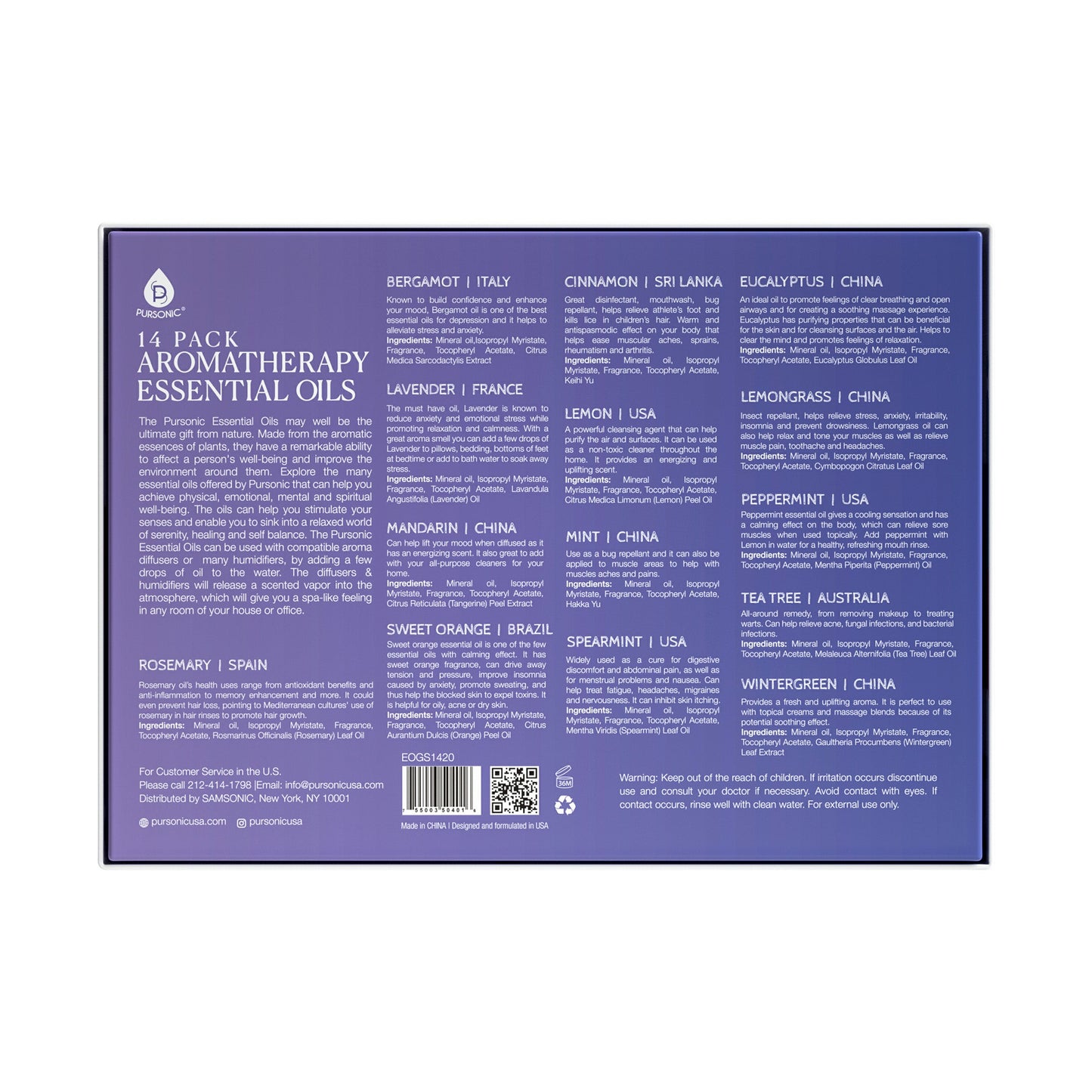 Aromatherapy Essential Oil Collection – 14 Pure Oils for Relaxation & Wellness-2
