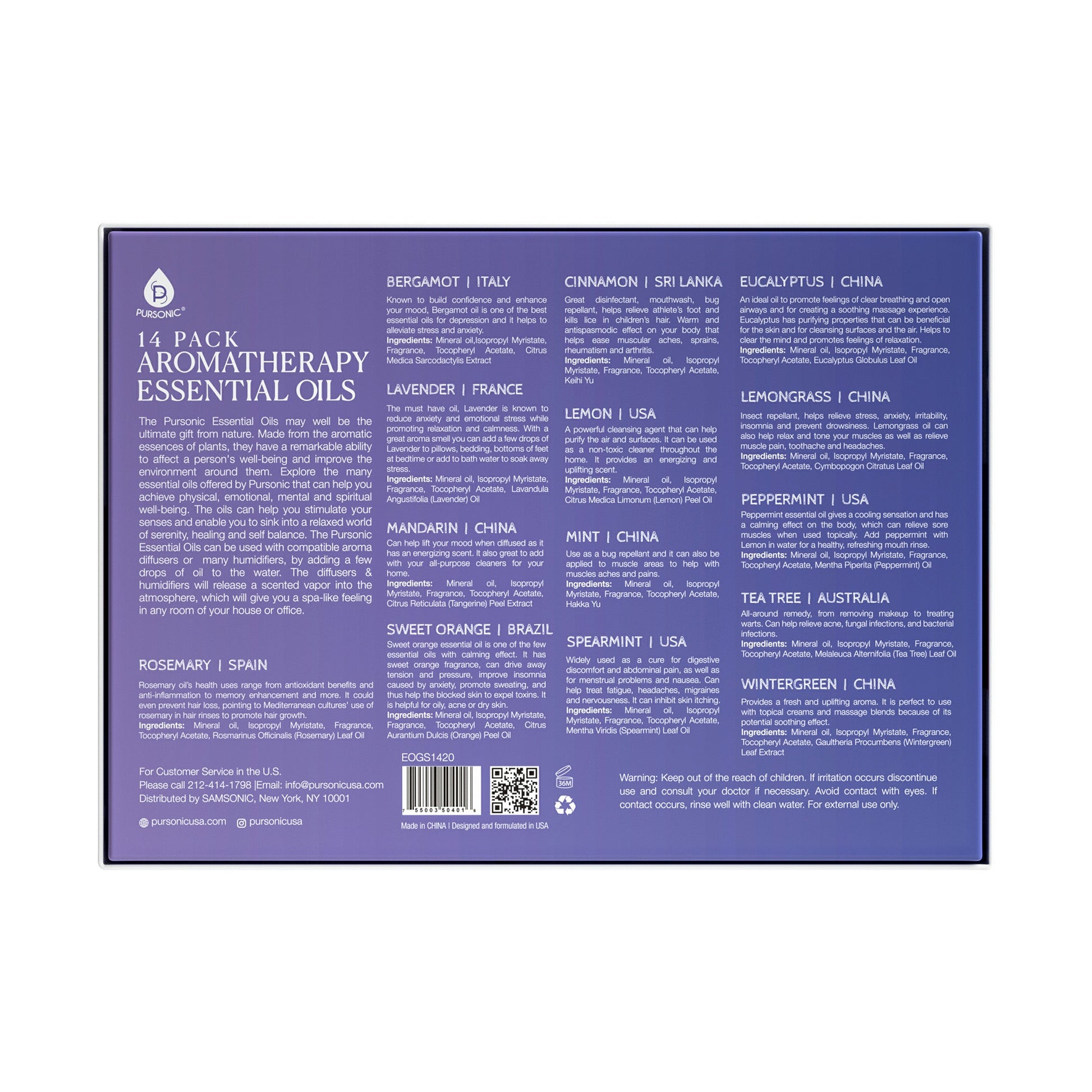 Aromatherapy Essential Oil Collection – 14 Pure Oils for Relaxation & Wellness-2