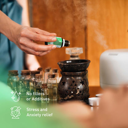 100% Pure Natural Essence Essential Oils Collection – 6 Therapeutic Scents