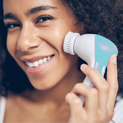 Advanced Facial Cleansing Brush – 360° Rotation with 5 Attachments