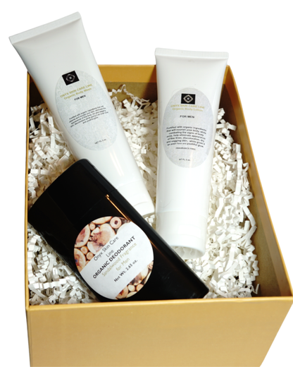 Organic Body Care Bundle for Men – Vegan Wash, Lotion & Deodorant