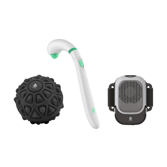 Triple-Threat Recovery Bundle | Hot & Cold Massager, Vibrating Ball & Handheld Massager