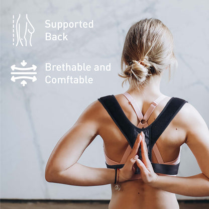 Pursonic Shiatsu Heating Neck & Back Massager + Adjustable Posture Corrector Bundle – Deep Tissue Massage & Spine Alignment Support