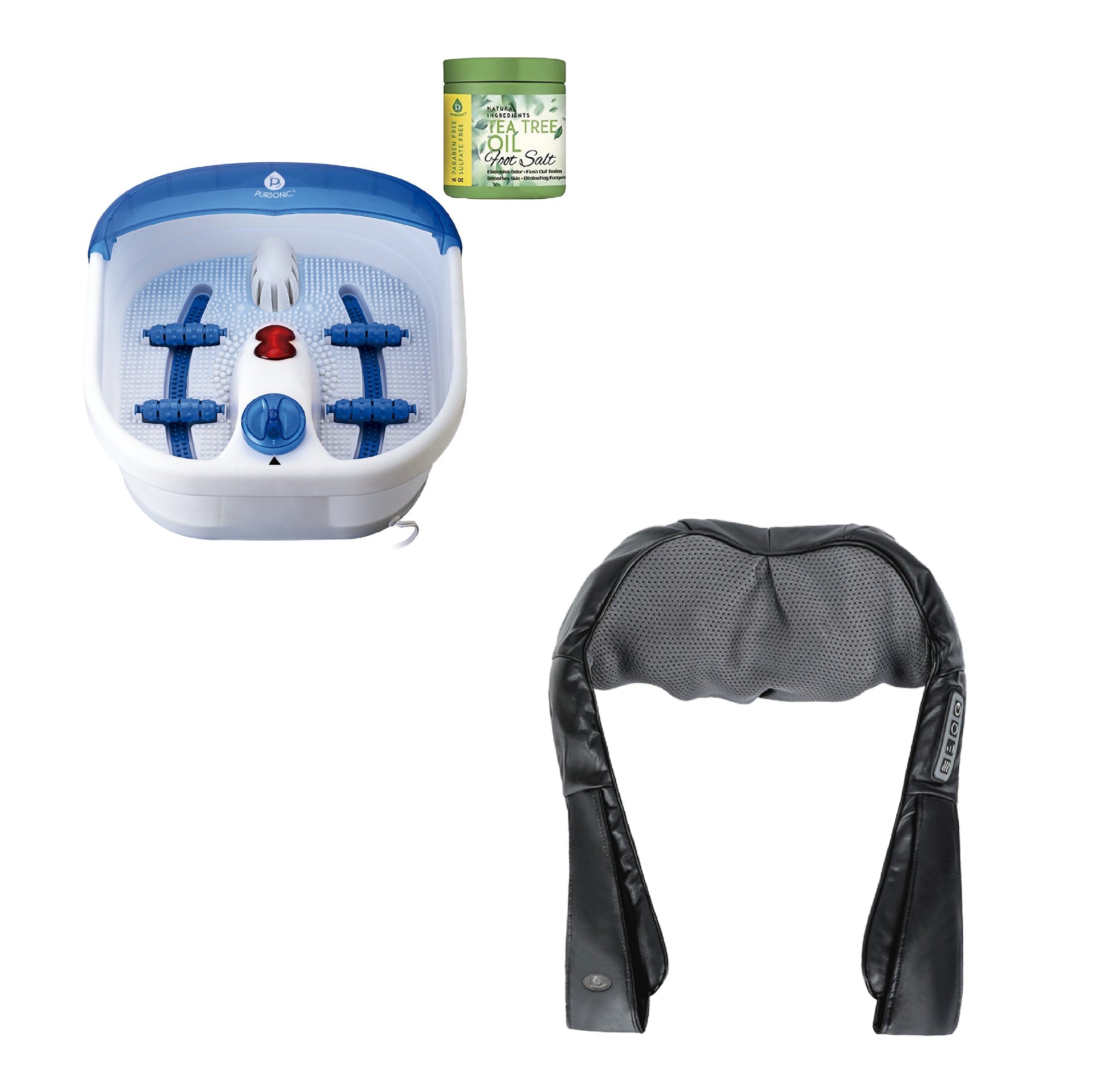 Ultimate Recovery Ritual – Shiatsu Back Massager & Heated Foot Spa Bundle-0