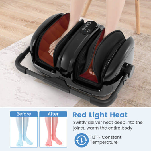 Foot & Calf Massager with Heat – 360° Adjustable Stand & Constant Temperature Heating