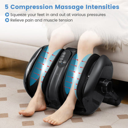 Foot & Calf Massager with Heat – 360° Adjustable Stand & Constant Temperature Heating
