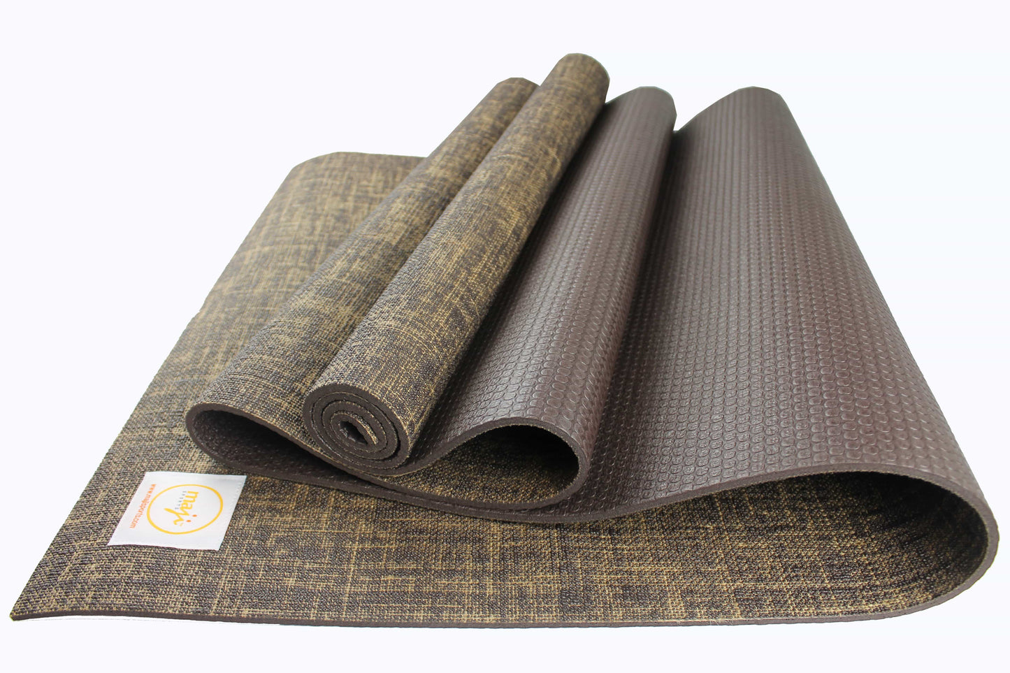 Maji Sports Jute Premium Eco Yoga Mat & Foot Massager | Natural Jute + PER