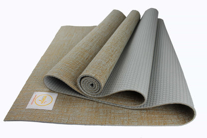 Maji Sports Jute Premium Eco Yoga Mat & Foot Massager | Natural Jute + PER