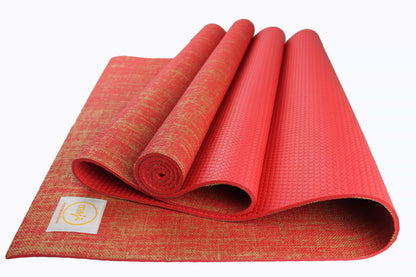 Maji Sports Jute Premium Eco Yoga Mat & Foot Massager | Natural Jute + PER