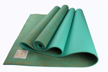 Maji Sports Jute Premium Eco Yoga Mat & Foot Massager | Natural Jute + PER