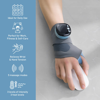 Electric EMS Wrist Massager | Adjustable Support for Daily Comfort