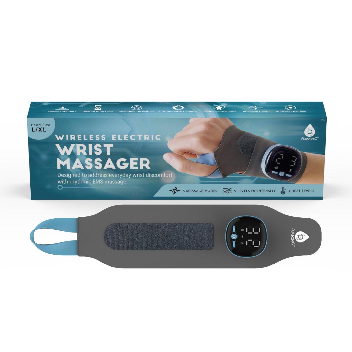 Electric EMS Wrist Massager | Adjustable Support for Daily Comfort