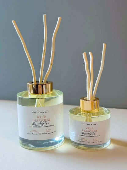 Wild Lavender Reed Diffuser – Hand-Poured Home Fragrance by Scent Logic Lab
