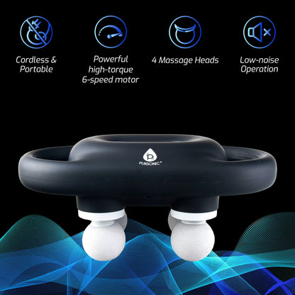 Percussion Powerhouse: 9-Speed Professional & 3-Speed Portable Massage Gun Set