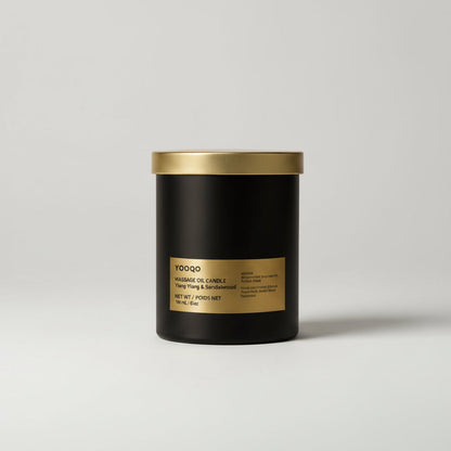 Organic Massage Oil Candle with Ylang Ylang and Shea Butter for Relaxation-0