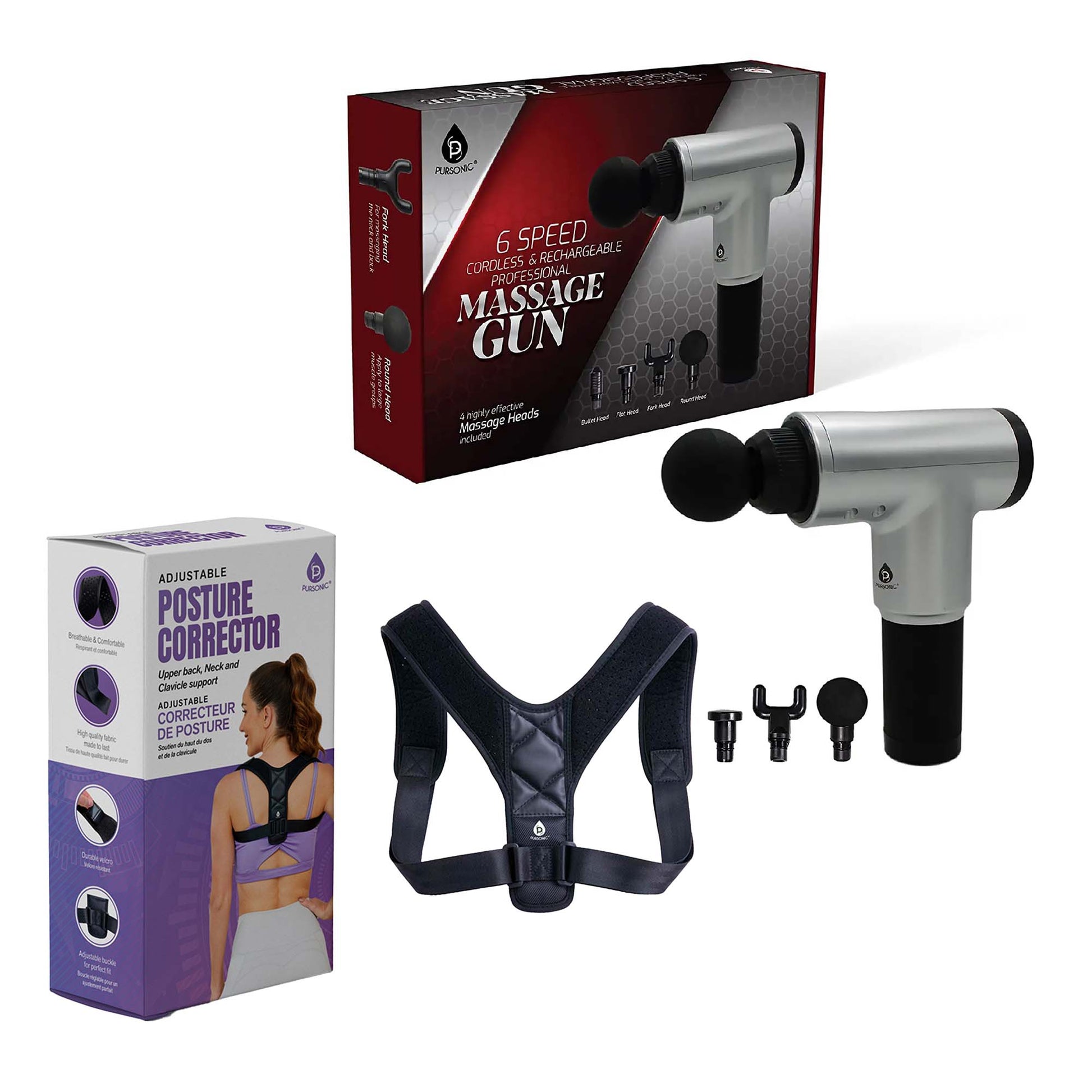 Pain Relief & Posture Support Bundle – Complete Body Wellness Set-0