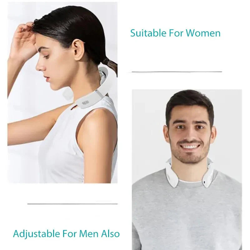 Portable Cervical Neck Shoulder Massager Deep Tissue Warm Pressing Care-4