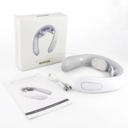 Electric Pulse Neck Massager EMS TENS Cervical Pain Relief Muscle Relaxation-1