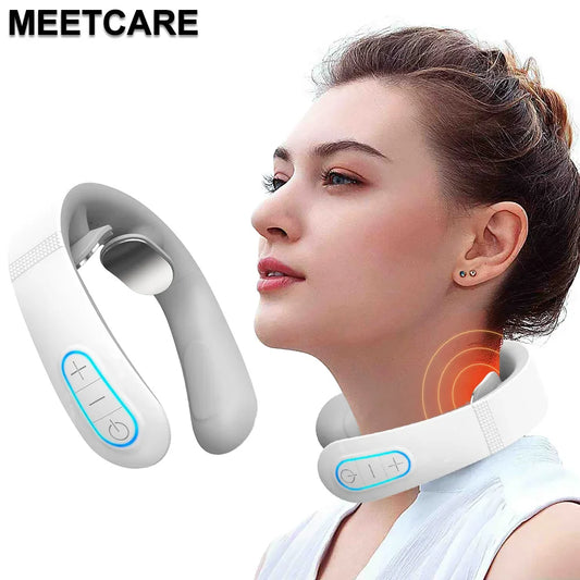 Electric Pulse Neck Massager EMS TENS Cervical Pain Relief Muscle Relaxation-0