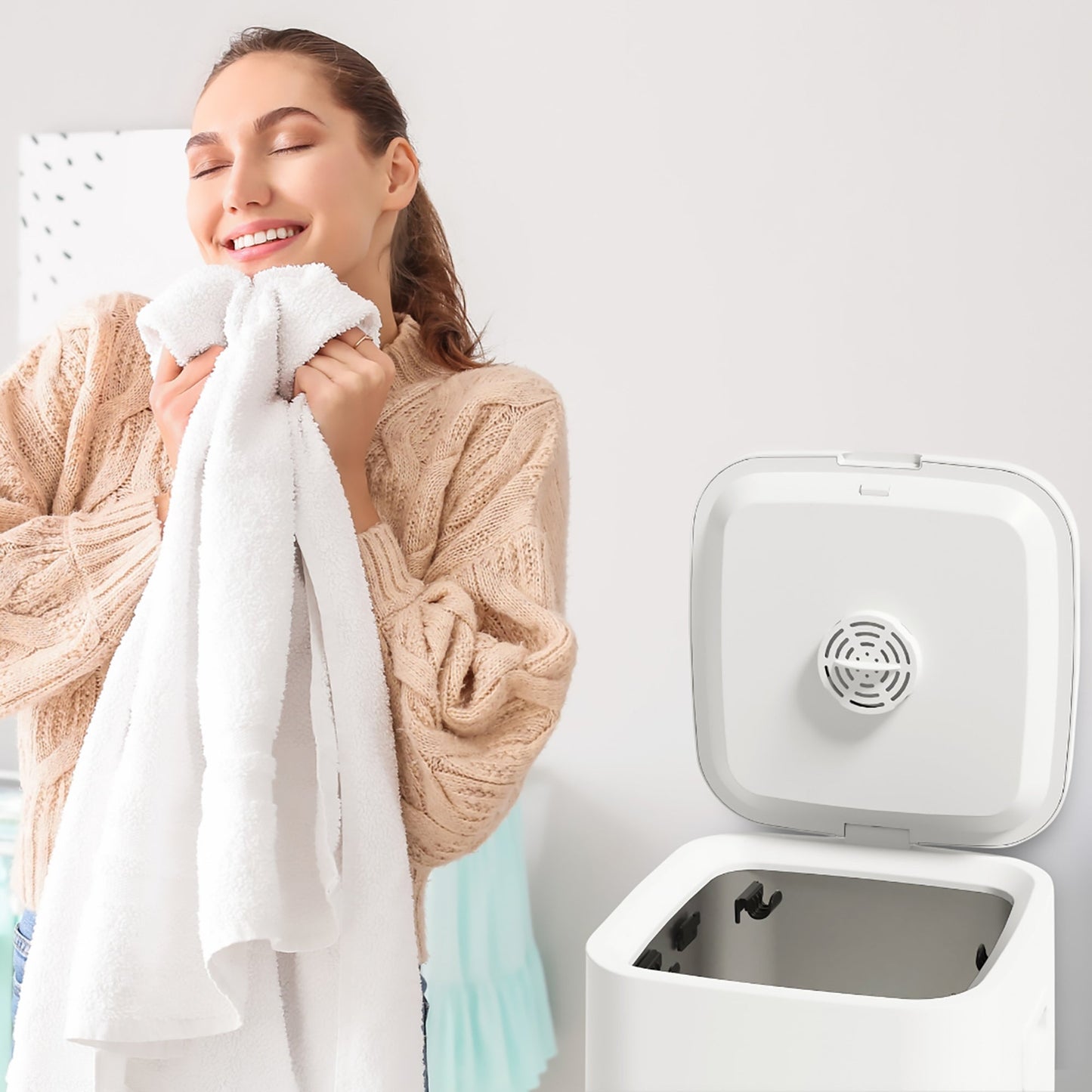 Luxury Towel Warmer – Spa-Grade Bucket Warmer with LED Display-2