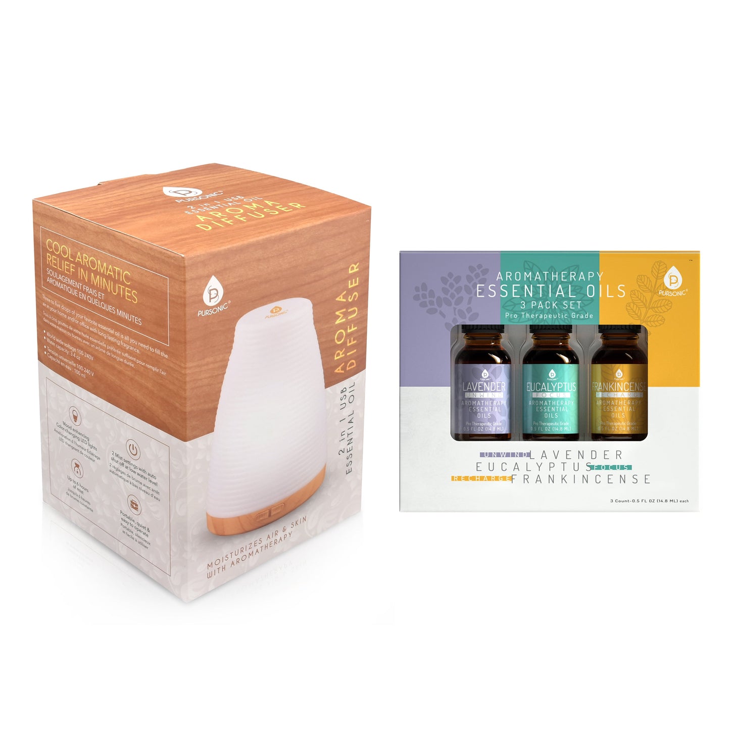 Aromatherapy Ritual Set – 2-in-1 Ultrasonic Diffuser & Essential Oil Collection-0