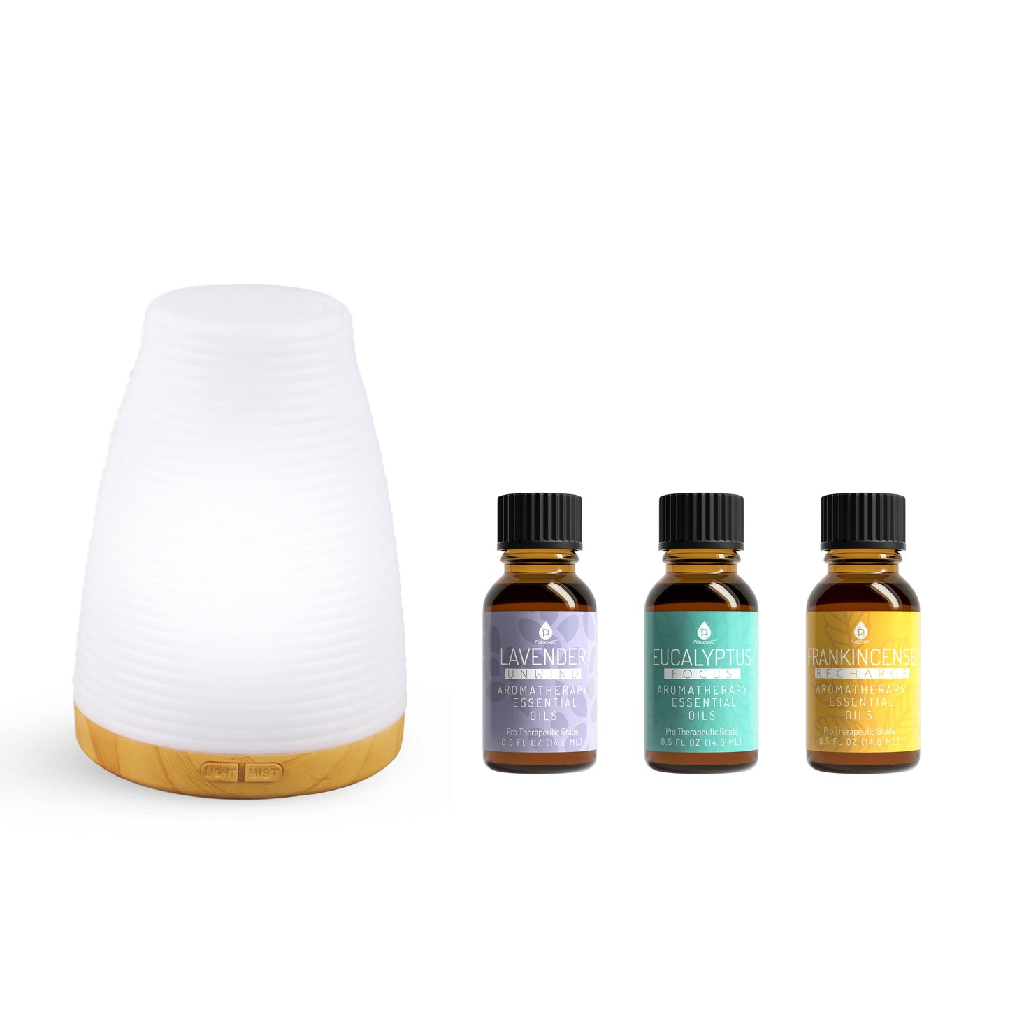 Aromatherapy Ritual Set – 2-in-1 Ultrasonic Diffuser & Essential Oil Collection-1