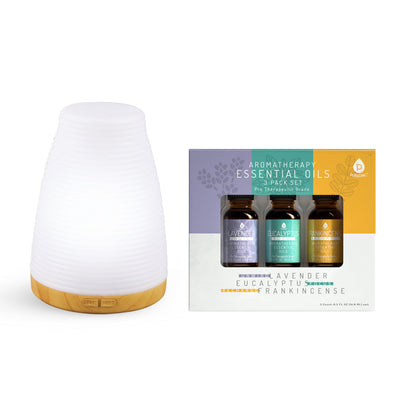 Aromatherapy Ritual Set – 2-in-1 Ultrasonic Diffuser & Essential Oil Collection-2