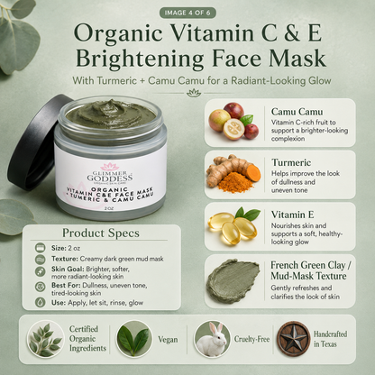 Organic Vitamin C & E Brightening Face Mask