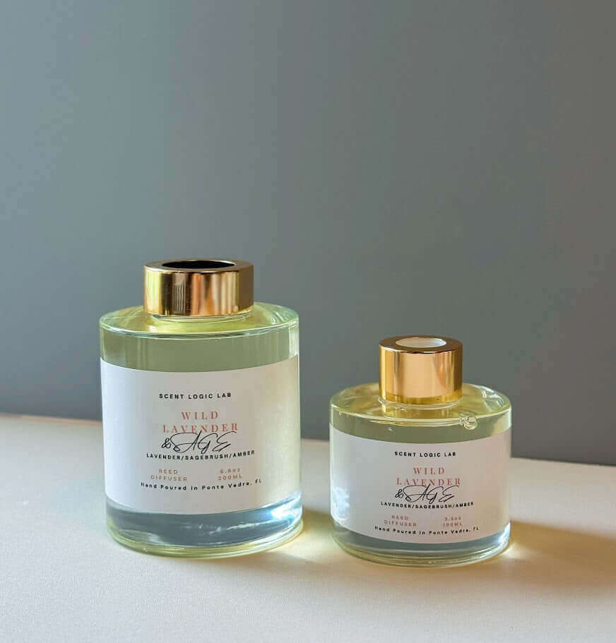 Wild Lavender Reed Diffuser – Hand-Poured Home Fragrance by Scent Logic Lab