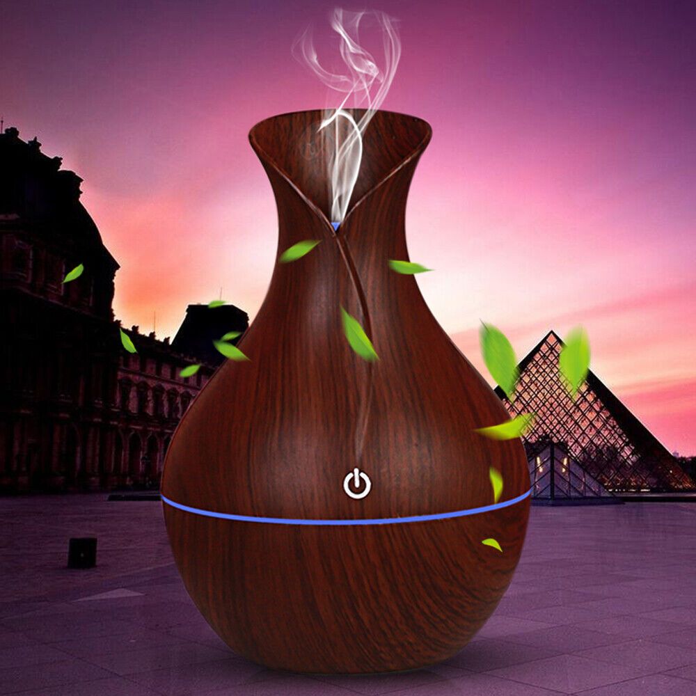 LED Ultrasonic Aroma Humidifier Essential Oil Diffuser with 7 Color Lights-1