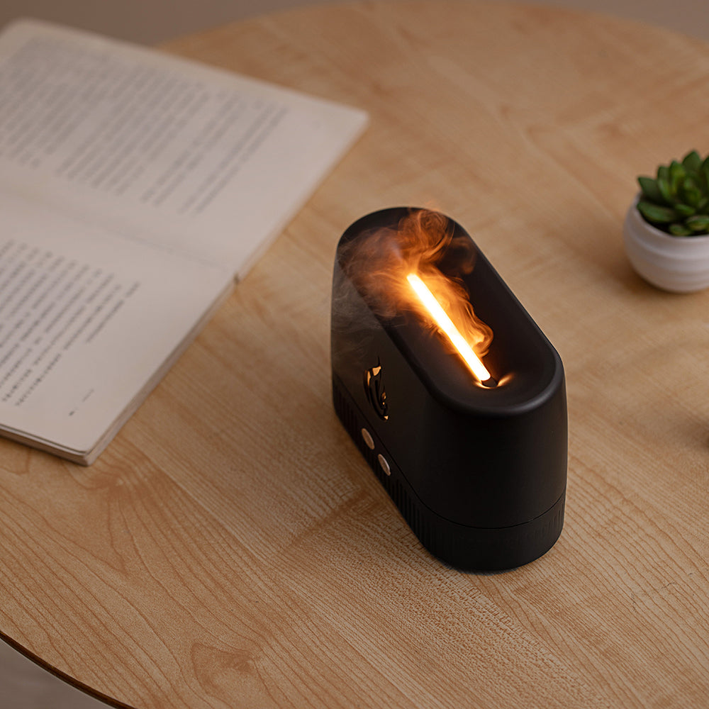 Portable Aroma Diffuser with Flame Effect Ultrasonic Humidifier 200ml-3