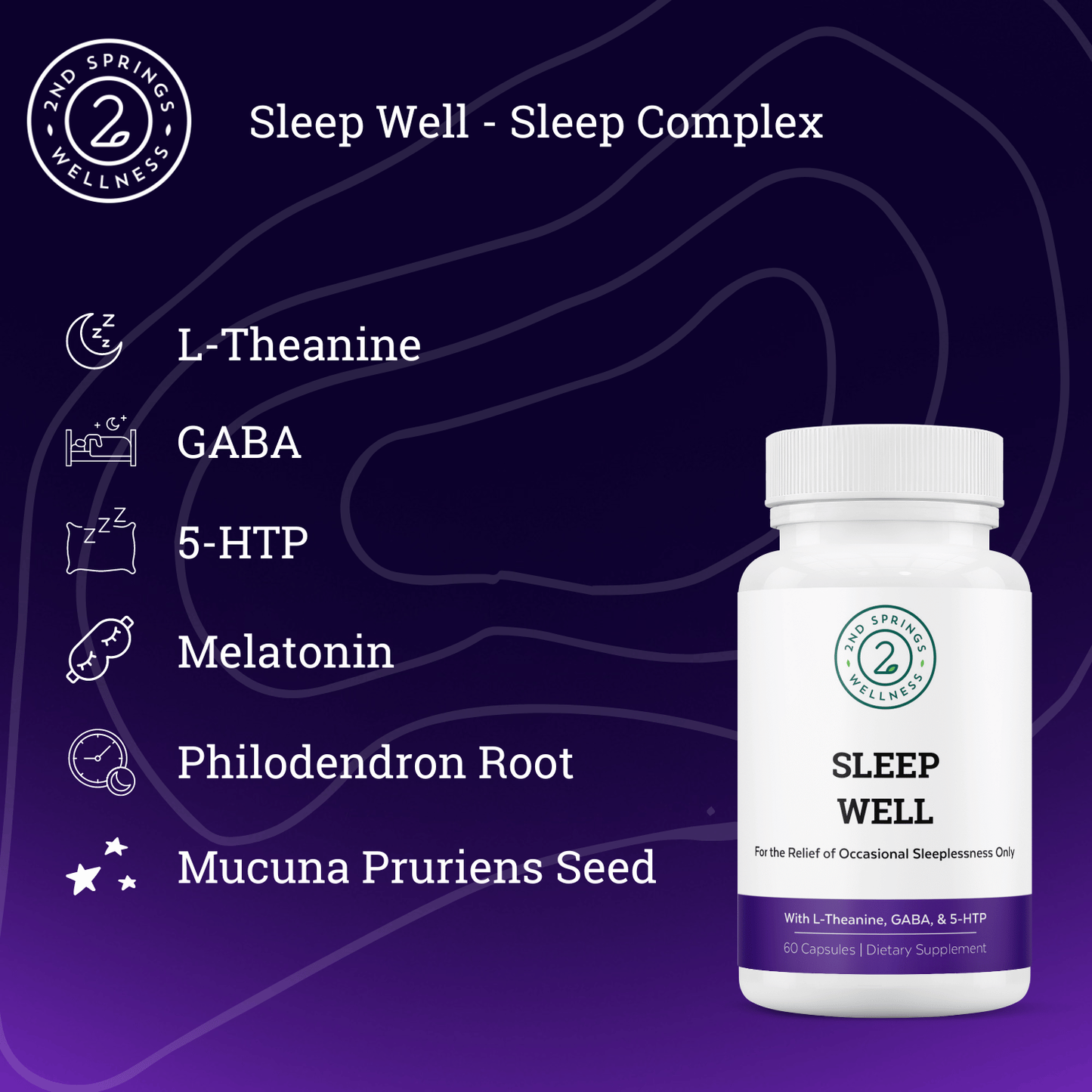 Sleep Well Stress Relief & Sleep Support Formula-2