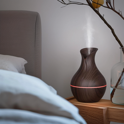 LED Ultrasonic Aroma Humidifier Essential Oil Diffuser with 7 Color Lights-0